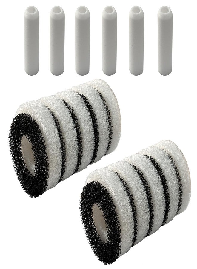 beaufan Compatiable Foam and Carbon Rings Set Replacement for All Biorb Aquariums, Carbon Filter* 10 Pack, Foam Filter*10 Pack, Air Stone*6 Pack - Image 1